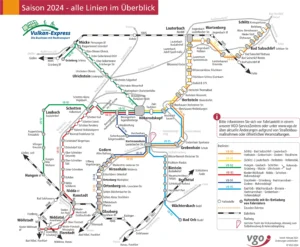 Vulkan-Express Liniennetzplan